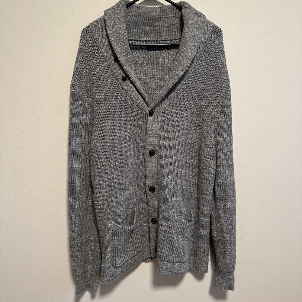Polo Ralph Lauren Men's Cotton Shawl-collar Cardigan Grey Sz L